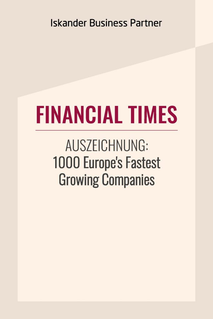 Financial Times: 1000 Europe`s Fastest Growing Companies